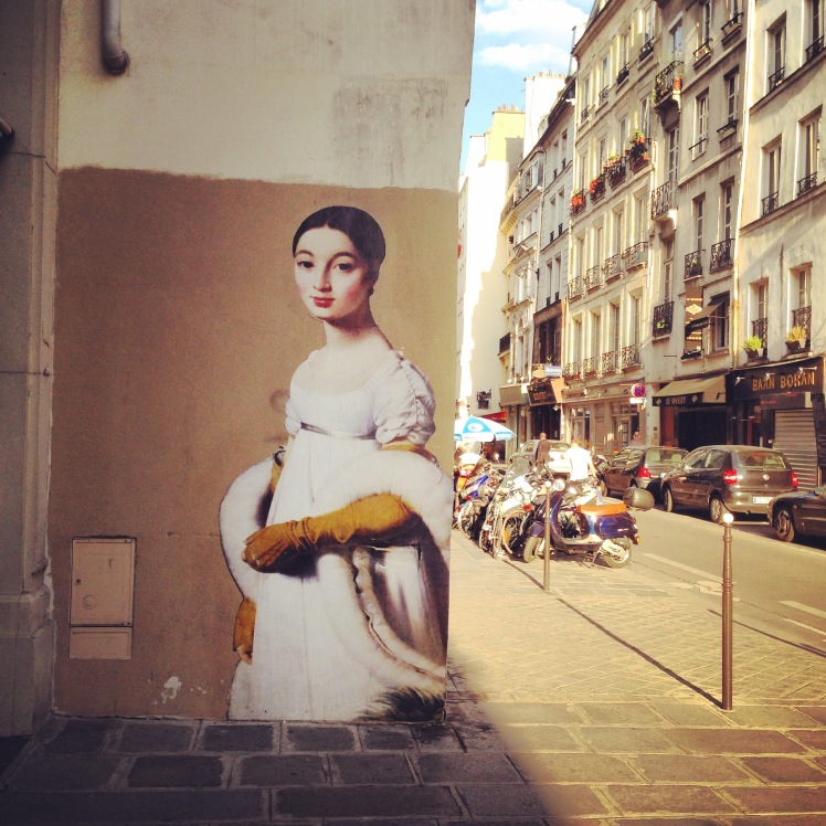 Encountering Miss Rivière from Ingres' portrait in the corner of the street :)